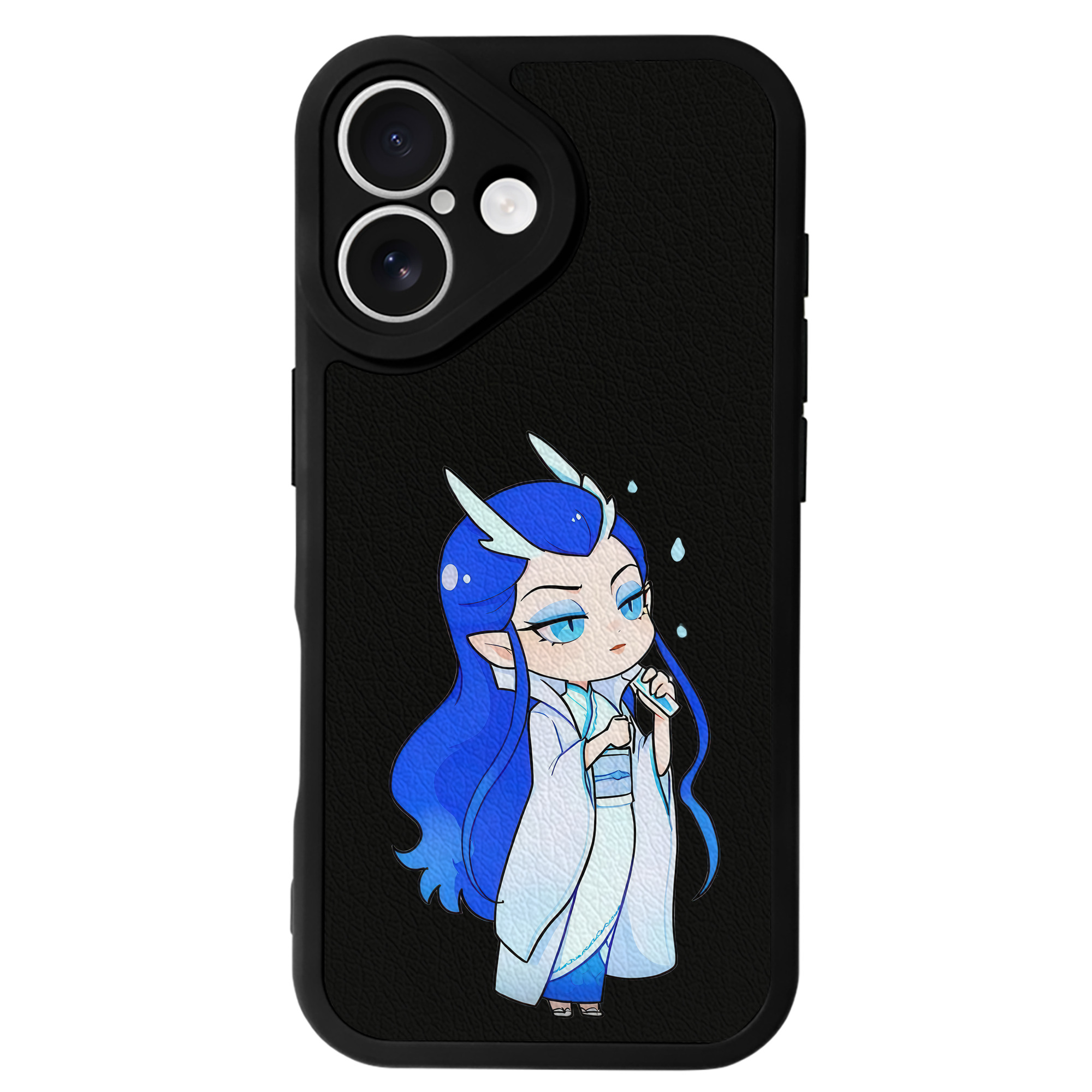 （画像用） Ne Zha 2 ナタ 魔童の大暴れ 【iPhone 16シリーズ対応】シリコンスマホケース（レザー調） 材質：シリコン